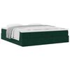 vidaXL Ottoman bed met matras 180x200 cm fluweel donkergroen