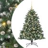 vidaXL Kunstkerstboom Groen 150 cm PVC en Plastic en Staal