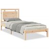 vidaXL Bedframe extra lang zonder matras massief hout 100x220 cm