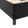 vidaXL Bedframe met matras Zwart 90 x 190 cm Stof