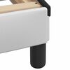 vidaXL Bedframe zonder matras "Hvar" kunstleer wit en zwart 80x200 cm