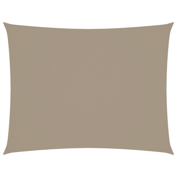 vidaXL Zonnescherm rechthoekig 3,5x5 m oxford stof taupe