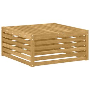 vidaXL Buiten Voetenbank Massief Acaciahout Wit 79 x 79 x 37 cm