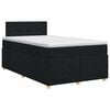 vidaXL Boxspringbed met matras Zwart 120 x 190 cm Stof