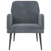 vidaXL Fauteuil 62x79x79 cm fluweel donkergrijs