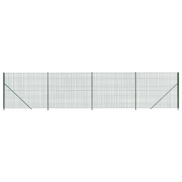 vidaXL Draadgaashek met flens 1,6x10 m groen
