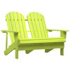 vidaXL Tuinstoel 2-zits Adirondack massief vurenhout groen
