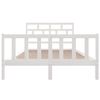 vidaXL Bedframe massief grenenhout wit 160x200 cm