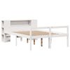 vidaXL Bed met boekenkast zonder matras grenenhout wit 140x190 cm