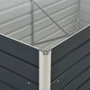 vidaXL Plantenbak verhoogd 160x80x45 cm gegalvaniseerd staal antraciet