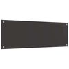 vidaXL Keuken Achterwand 2 pcs Donkergrijs 120 x 40 cm gehard glas