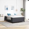 vidaXL Platform bedframe Donkergrijs 160 x 200 cm Katoen Stof