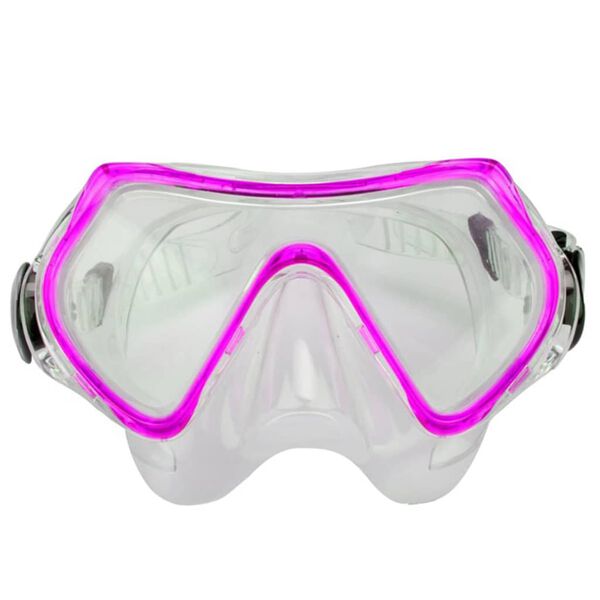 Waimea Duikset met bril / snorkel / flipper junior 34-38 roze / zwart
