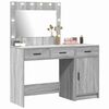 vidaXL Plafondtafel met lade 2 pcs Grijs 40 x 41 x 75 cm Bewerkt hout