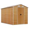 vidaXL Tuinhuis Lichtbruin 191x300x198 cm Gegalvaniseerd staal