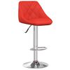 vidaXL Barstoelen 2 st kunstleer rood