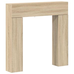 vidaXL Haardomlijsting Sonoma Eiken 102 x 18 x 100,5 cm Bewerkt hout