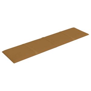 vidaXL Wandhoofdbord 12 pcs Bruin 60 x 15 cm Fluweel