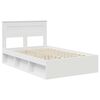 vidaXL Bedframe met hoofdeinde Wit 120 x 200 cm Massief grenenhout