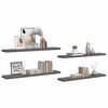 vidaXL Wandschappen zwevend 4 st 120x23,5x3,8 cm MDF hoogglans grijs