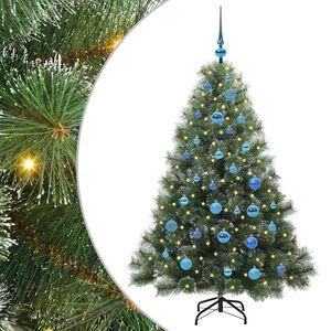 vidaXL Kunstkerstboom met 150 LED met standaard Groen 150 cm PE en PVC