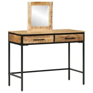 vidaXL Plafondtafel met lade Bruin 100 x 40 x 120 cm Massief mangohout