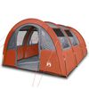 vidaXL Tunneltent 4-persoons waterdicht grijs en oranje