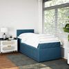 vidaXL Boxspring met matras fluweel blauw 80x200 cm