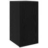 vidaXL Wand TV Kast 30,5 x 30 x 60 cm Zwart Eiken Bewerkt hout