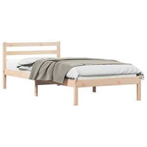 vidaXL Bedframe Bruin 215,5 x 85,5 x 69,5 cm Massief Vurenhout