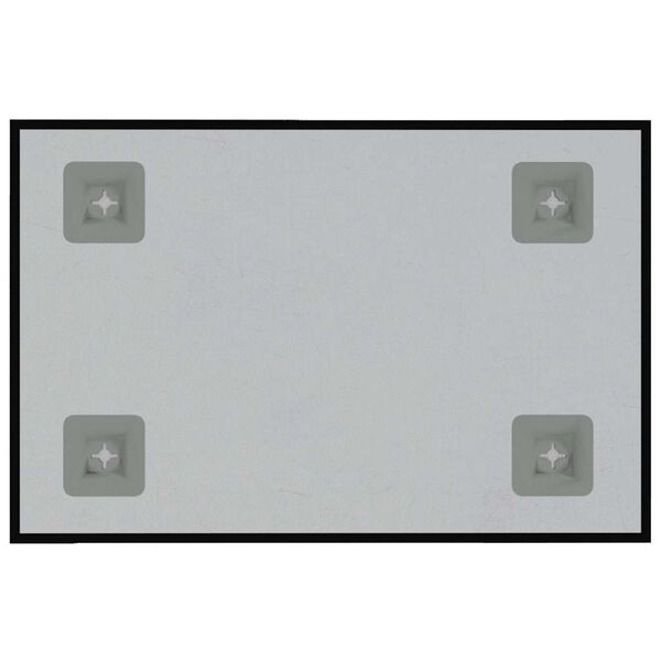 vidaXL Magneetbord voor aan de wand 40x30 cm gehard glas zwart