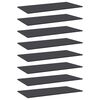 vidaXL Wandschappen 8 st 80x30x1,5 cm spaanplaat grijs
