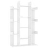 vidaXL Boekenkast 86x25,5x140 cm bewerkt hout wit