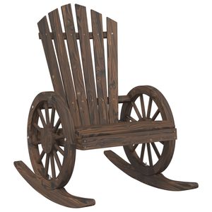 vidaXL Schommelstoel Adirondack massief vurenhout