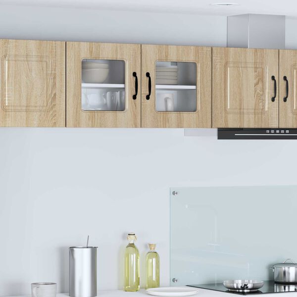 vidaXL Keukenkast Kalmar Sonoma Eiken 80 x 31 x 40 cm Bewerkt hout