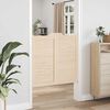 vidaXL Draaideuren louvredesign 2 paar 100x100 cm massief grenenhout