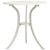vidaXL Tuintafel 62x62x65 cm gietaluminium wit