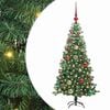 vidaXL Kerstboom met 150 LED met standaard Groen 120 cm PVC