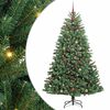 vidaXL Kunstmatige Inklapbare Kerstboom Groen 240 cm PVC en Metaal