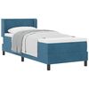 vidaXL Boxspringbed met matras Donkerblauw 200 x 80 cm Polyester