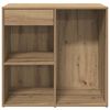 vidaXL Cosmeticakast 80x40x75 cm bewerkt hout artisanaal eikenkleur