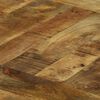vidaXL Eettafel Zwart eiken 160 x 160 x 76 cm Ruw mangohout