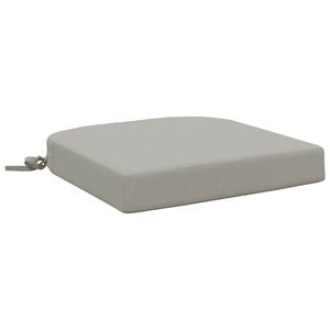 vidaXL 1-delig Zitkussen SOEST 100% Polyester Grijs 40 x 40 x 7 cm