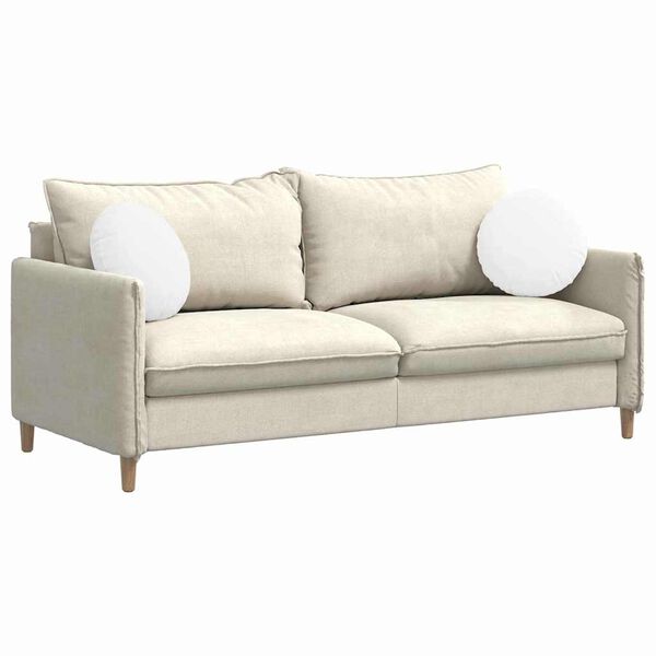 vidaXL Zitkussens 2 pcs Wit &Oslash;40 x 13 cm Stof