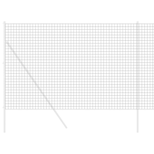 vidaXL Euro Hek Grijs 1.5 x 10 m PVC-gecoat ijzer