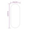 vidaXL Wandspiegel 50x20 cm ovaal goudkleurig