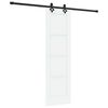 vidaXL Schuifdeur ORKDAL 61 x 198,5 cm Bewerkt hout Wit en zwart