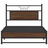 vidaXL Bedframe zonder matras bewerkt hout bruin eikenkleur 100x190 cm