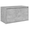 vidaXL Halbank 80x40x45 cm bewerkt hout betongrijs