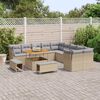 vidaXL Tuin Sofa Set 13 pcs Beige en Licht Grijs poly rattan